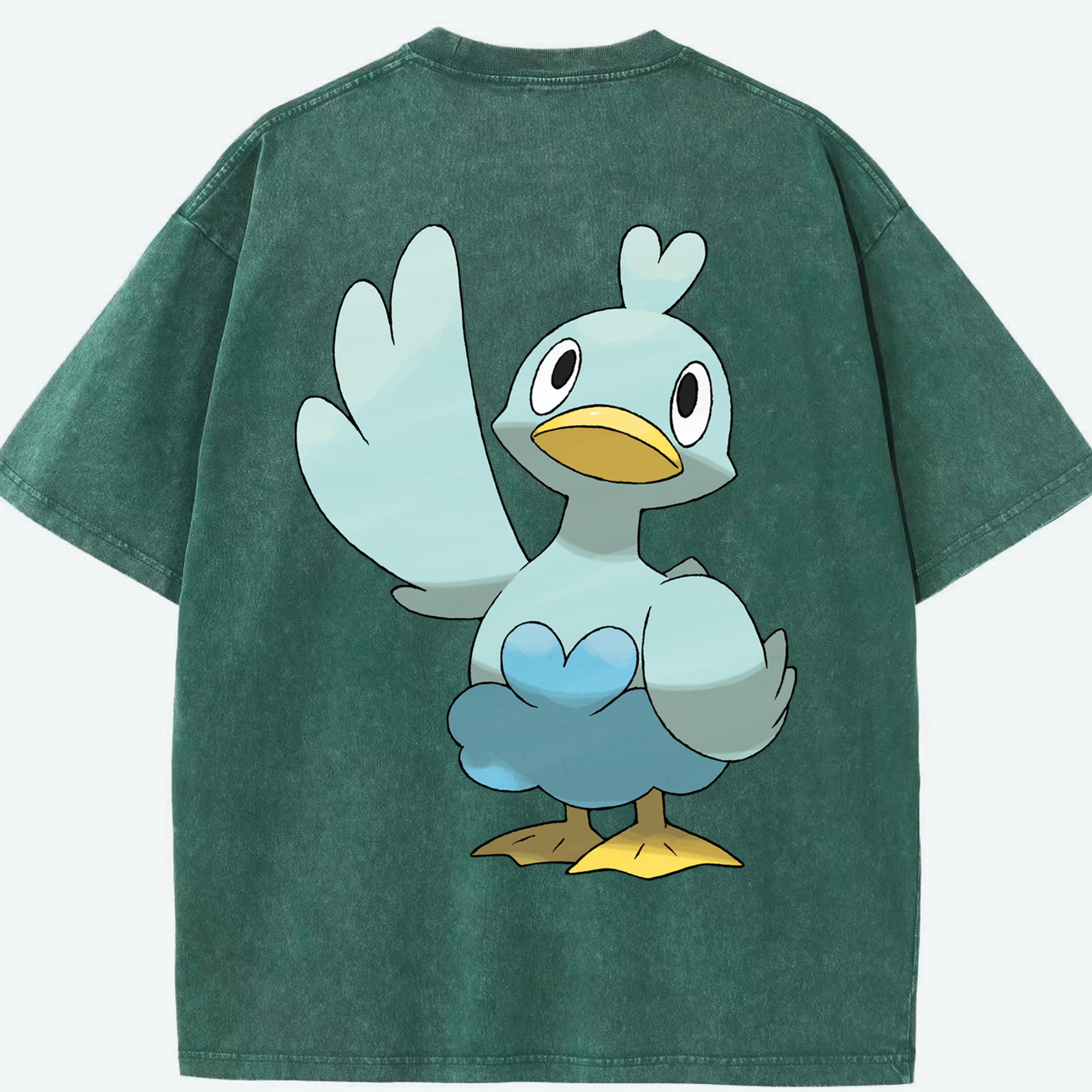 （画像用） ポケットモンスター Pokémon 綿100% ヴィンテージ風 半袖Tシャツ（背面プリント）